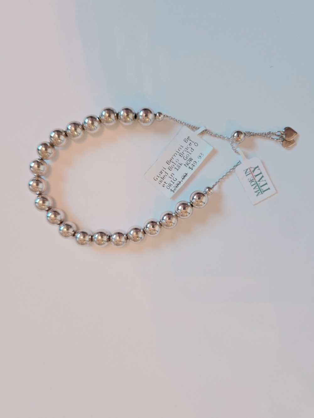 Giani Bernini 18k Gold Plated Bead Bracelet